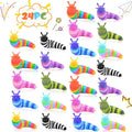 Cevioce 24 PCS Fidget Toys Slug Set - Stress Relief Sensory