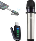 USB Wireless Microphone UHF Condenser Mic - Clear Sound for Podcasting