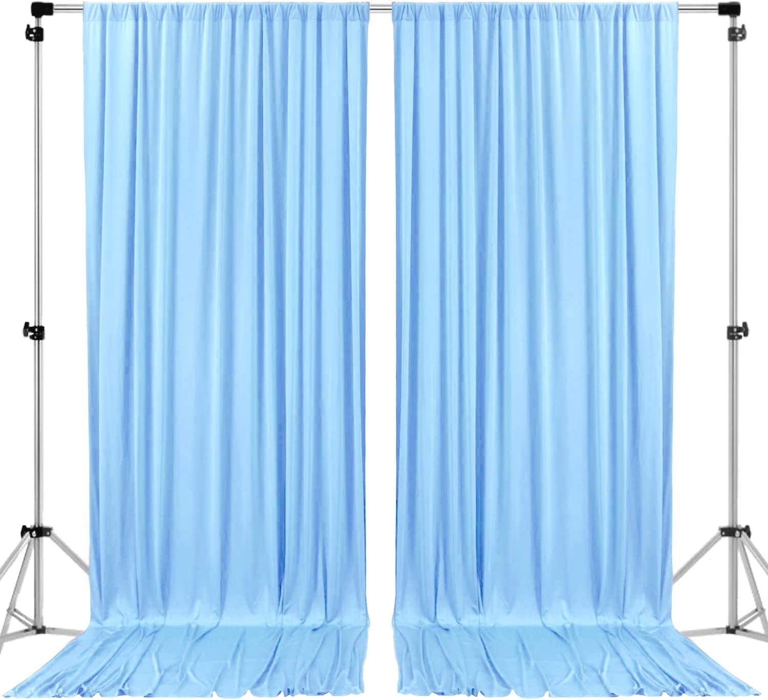 10ft x 8ft IFR Polyester Backdrop Drapes for Events and Home