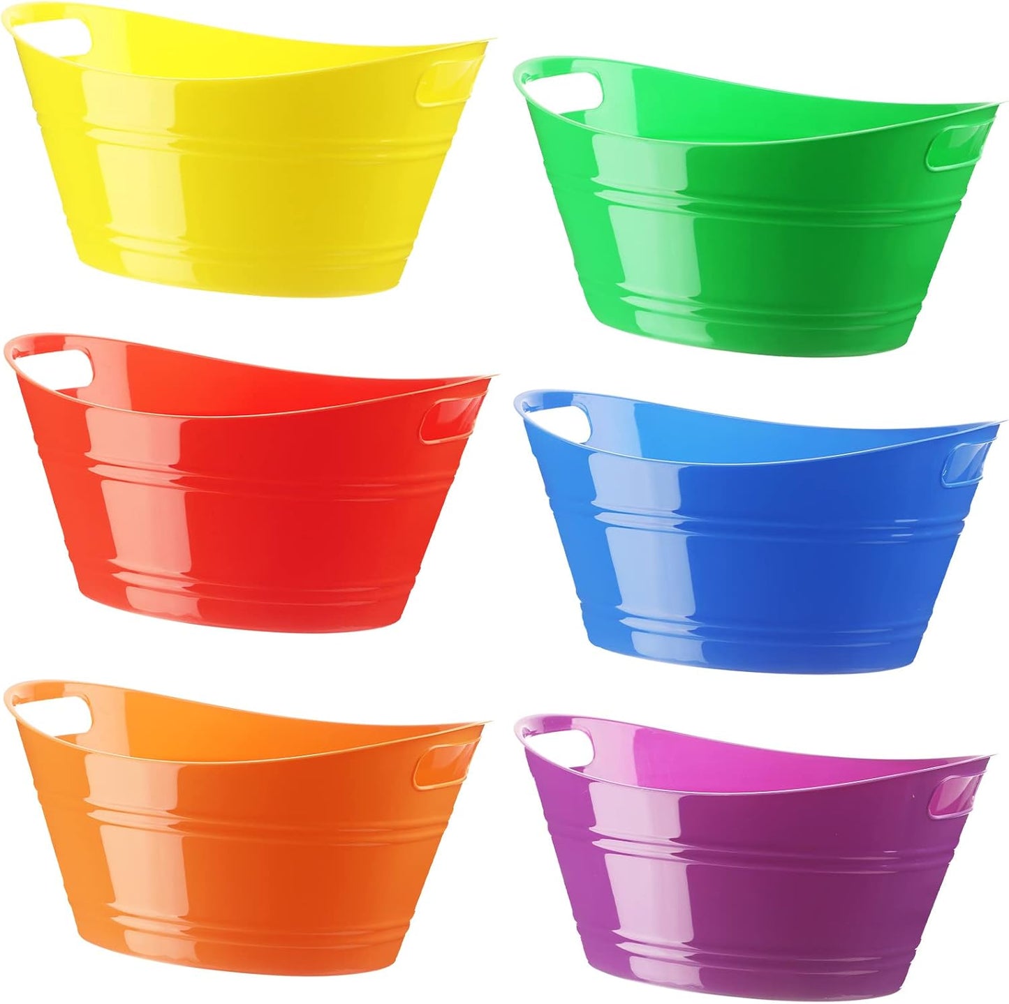 Patelai 6 Pcs Ice Buckets Bulk for Parties and Events