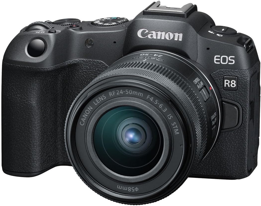 Canon EOS R8 Mirrorless Camera with 24-50mm Lens for Creators