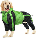 Dog Raincoat Waterproof Poncho for Large Dogs - Lightweight Protection