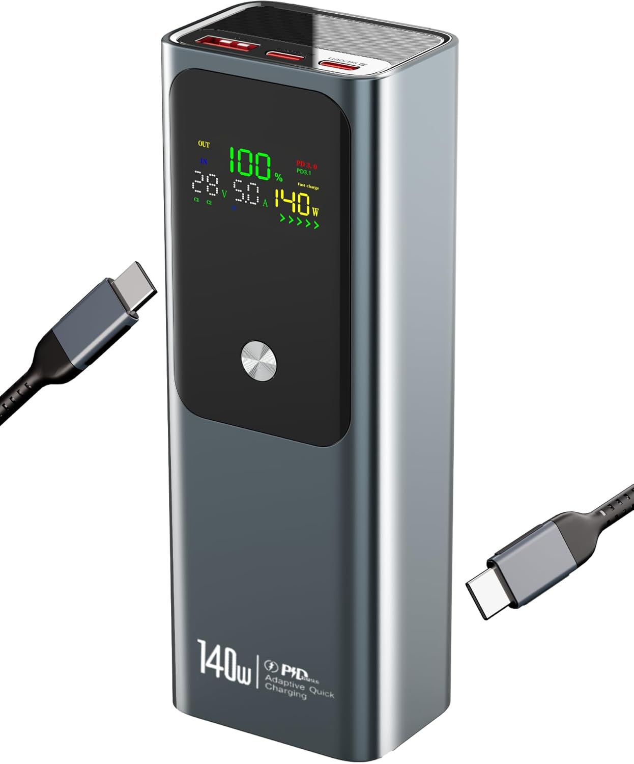 Power Bank 27000mAh 140W Fast Charging for Laptops and Phones