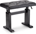 OnStage KB9503B Height-Adjustable Piano Bench - Comfortable, Sturdy