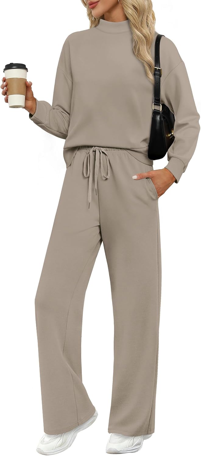 WIHOLL Two Piece Sets for Women - Cozy Fall Lounge Outfits