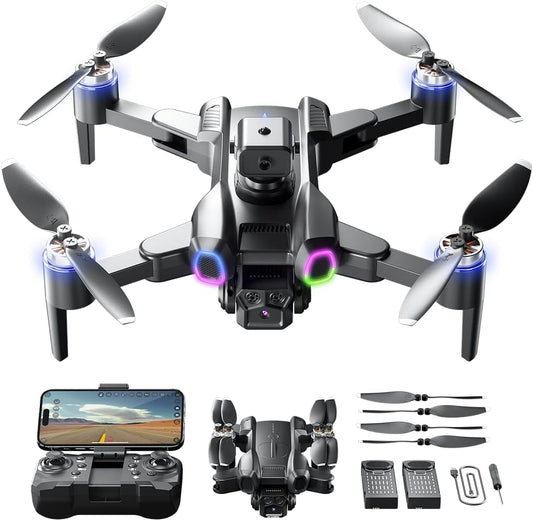 Waktuk Foldable Drone: 4K Camera, FPV, Selfie Gestures