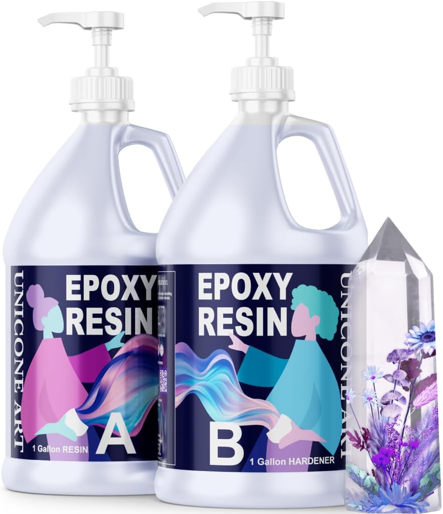 Epoxy Resin Kit 2 Gallon for Art Projects - Non-Toxic & Clear
