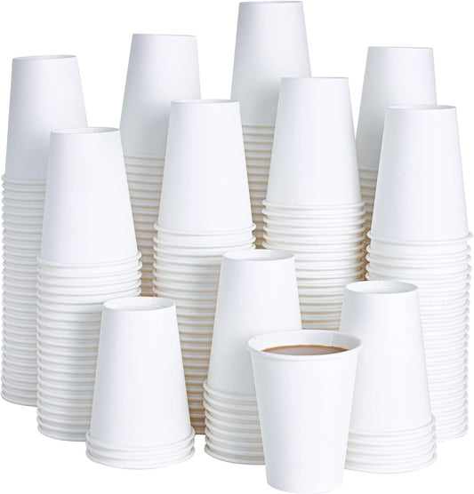240 Pack 12 oz Disposable Paper Coffee Cup Set - Perfect for Coffee, Water & Events!
