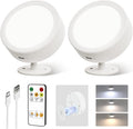EZVALO LED Wall Mounted Lights 2-Pack - Long-Life Rechargeable Sconces