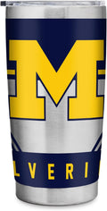 Rico Industries NCAA 20oz Stainless Steel Tumbler with Lid - Durable