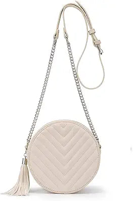 Realer Small Round Crossbody Purse for Women - Trendy Design