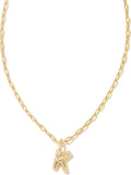 Kendra Scott Women's Dainty Pendant Necklace with Crystal Initials