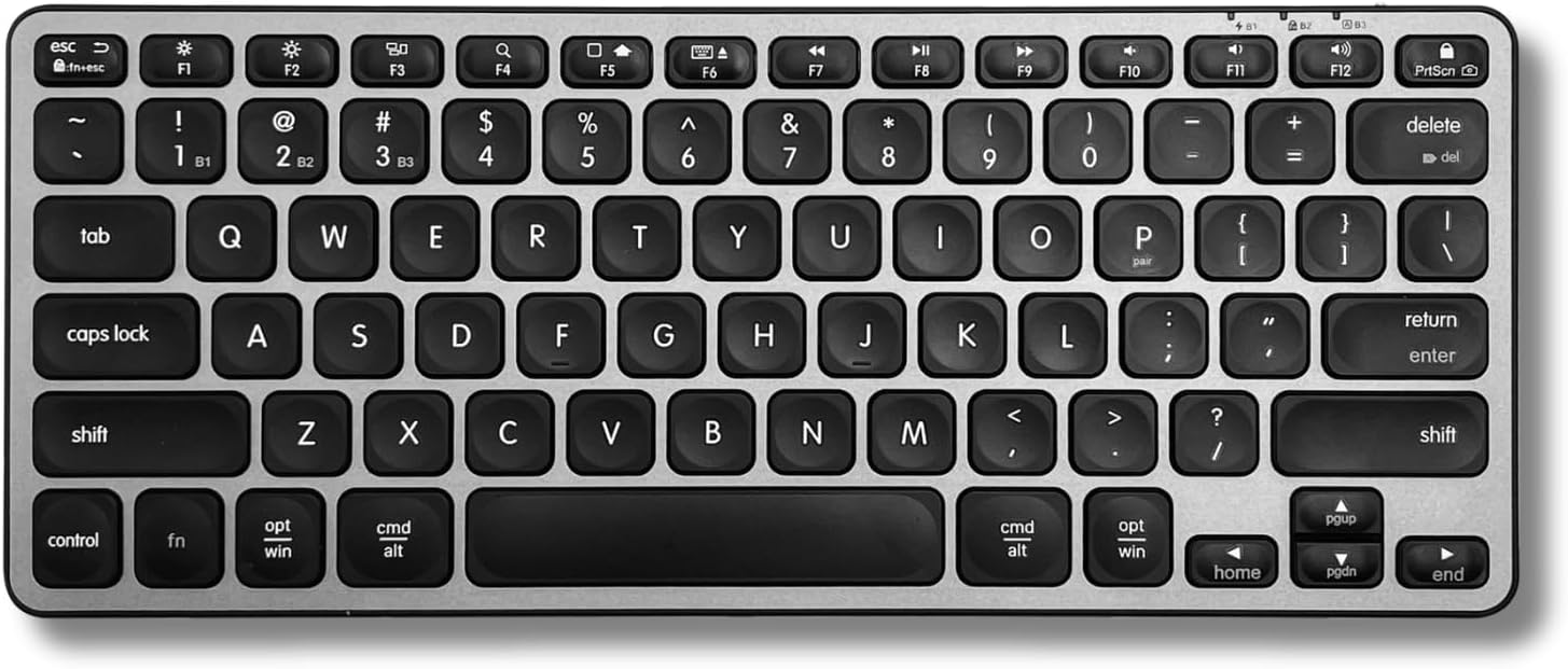 Macally Premium Bluetooth Multi-Device Keyboard