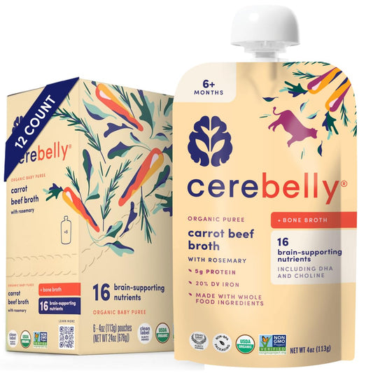 Cerebelly Organic Baby Food Pouches with Beef Bone Broth