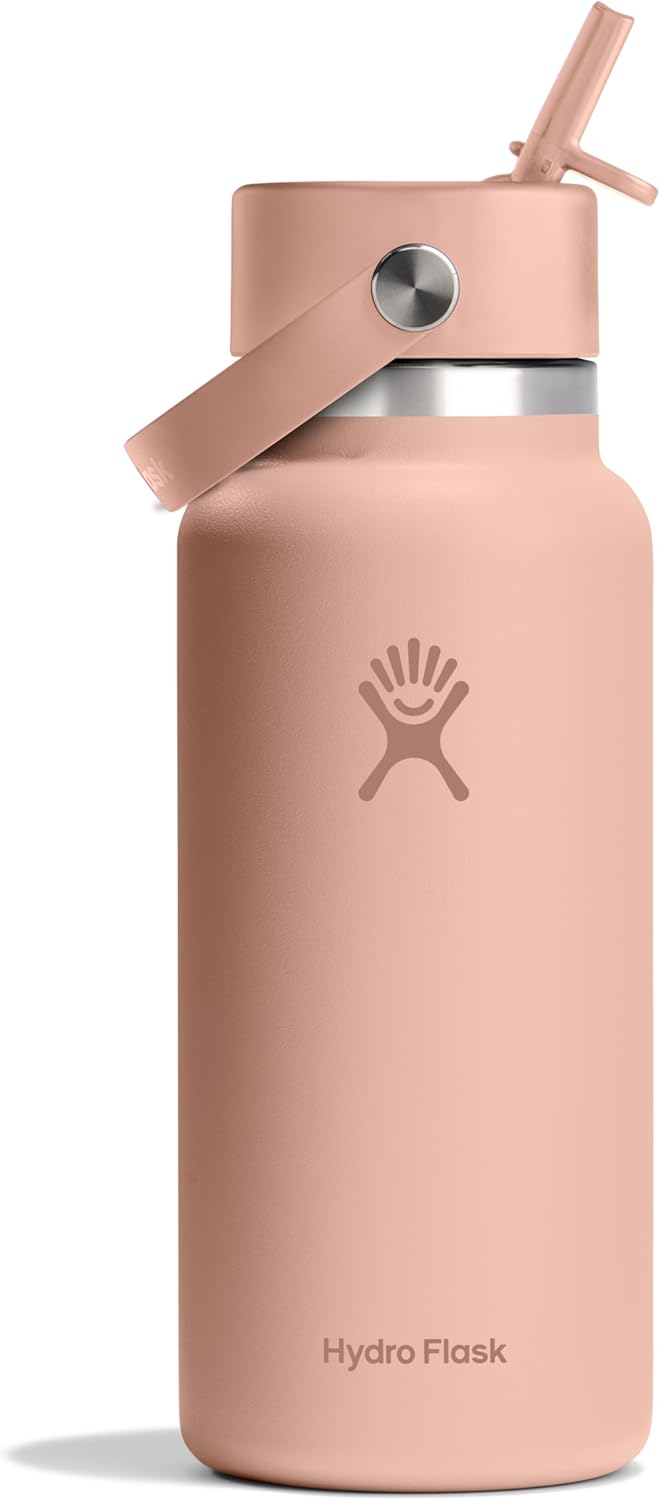 32 Oz Wide Mouth Flex Straw Cap Seacliff - Insulated Water Bottle