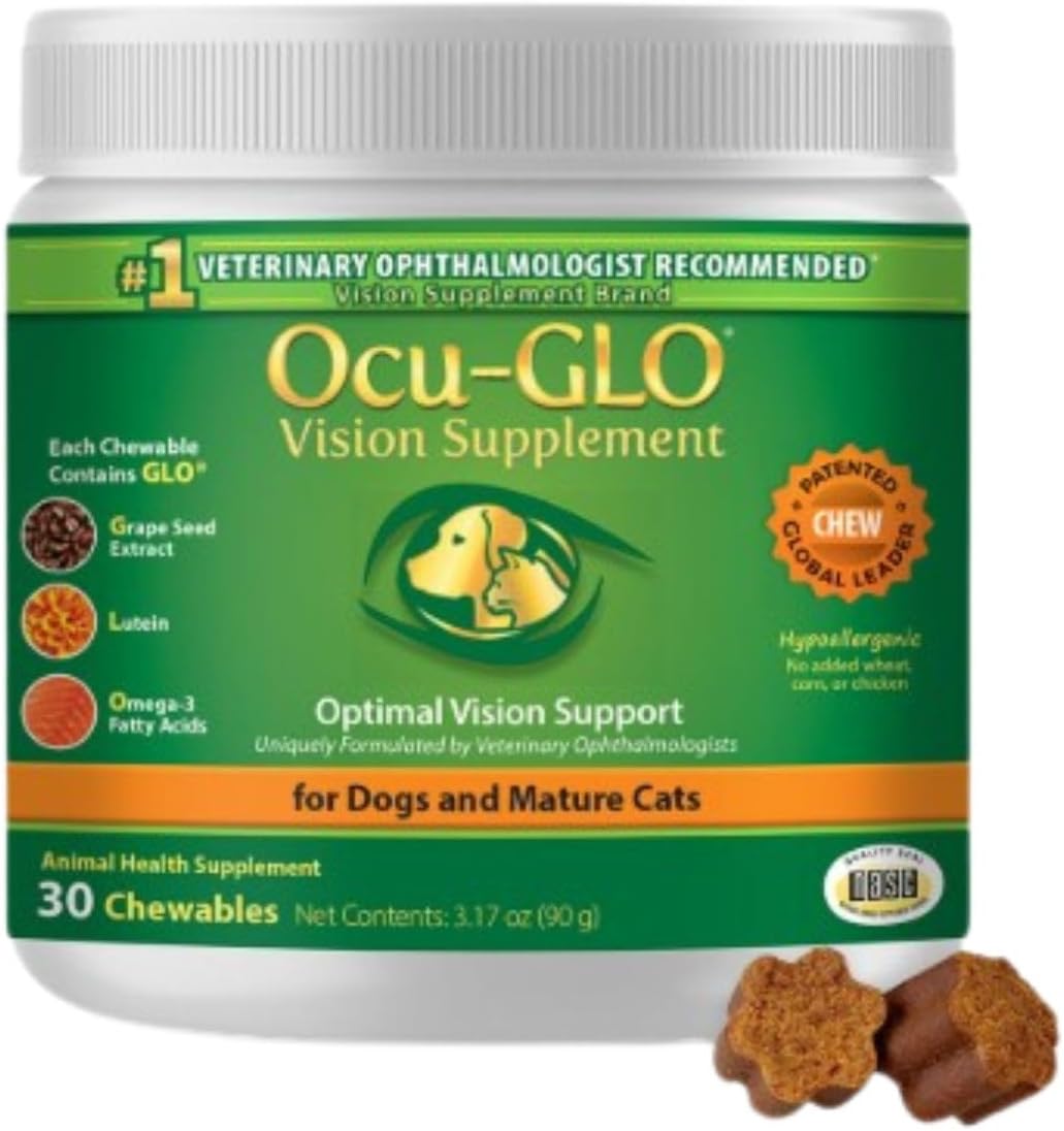 Ocu-GLO Cat & Dog Senior Supplement for Eye Support Chewable