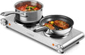 Hot Plate CUSIMAX Double Burner Electric Hot Plates - Portable 1800W