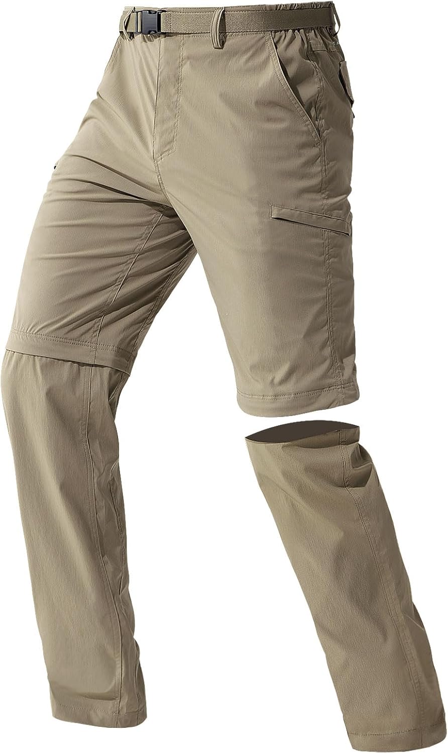 FREE SOLDIER Men's Outdoor Convertible Hiking Pants for Adventure
