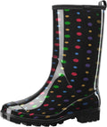 Women's Mid Calf Rain Boots Waterproof Garden Boots - Comfortable