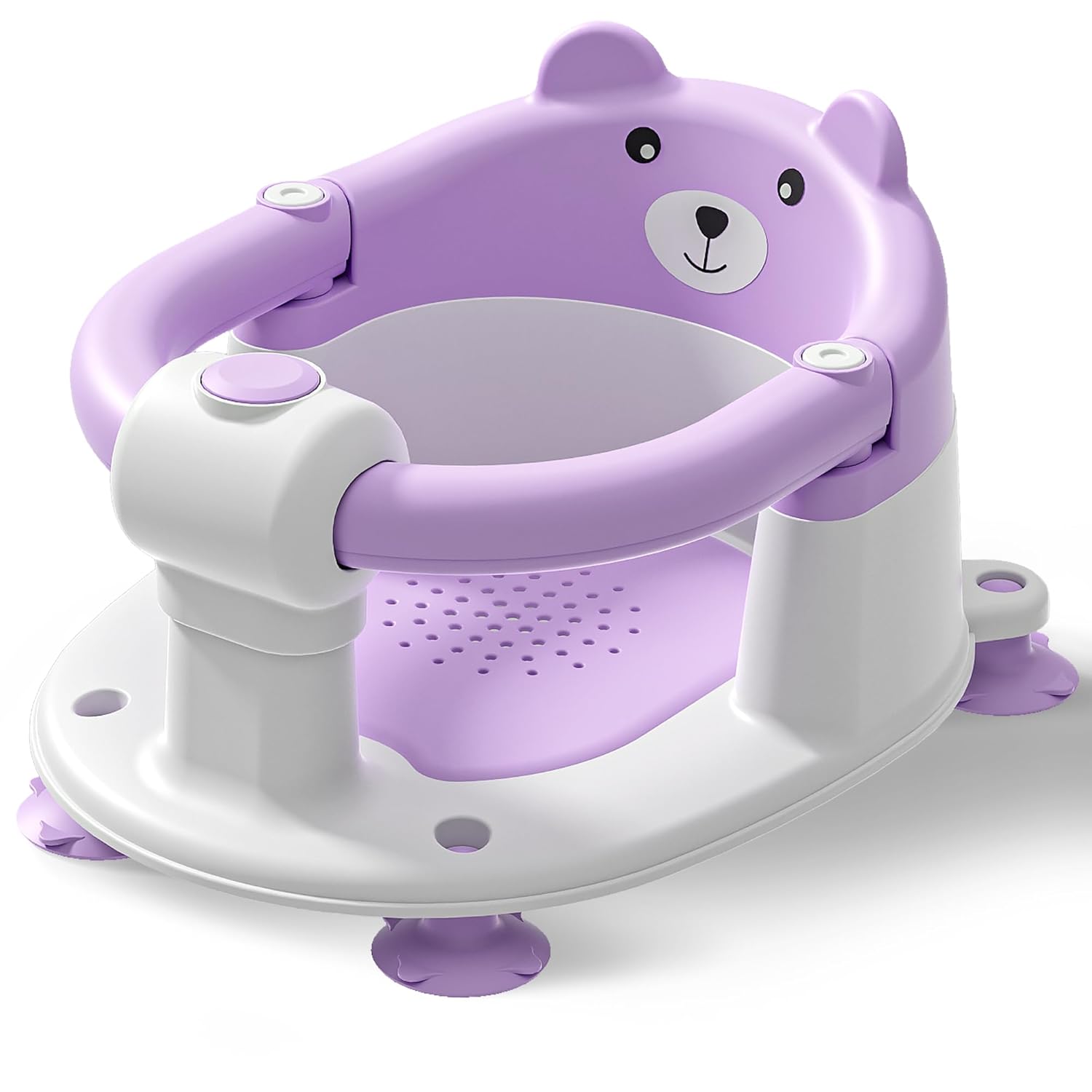 Purple Baby Bath Seat - Non-Slip & Comfortable!