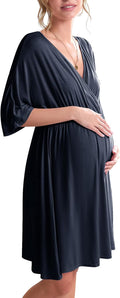 Ekouaer 3 in 1 Maternity Hospital Gown for Nursing Comfort