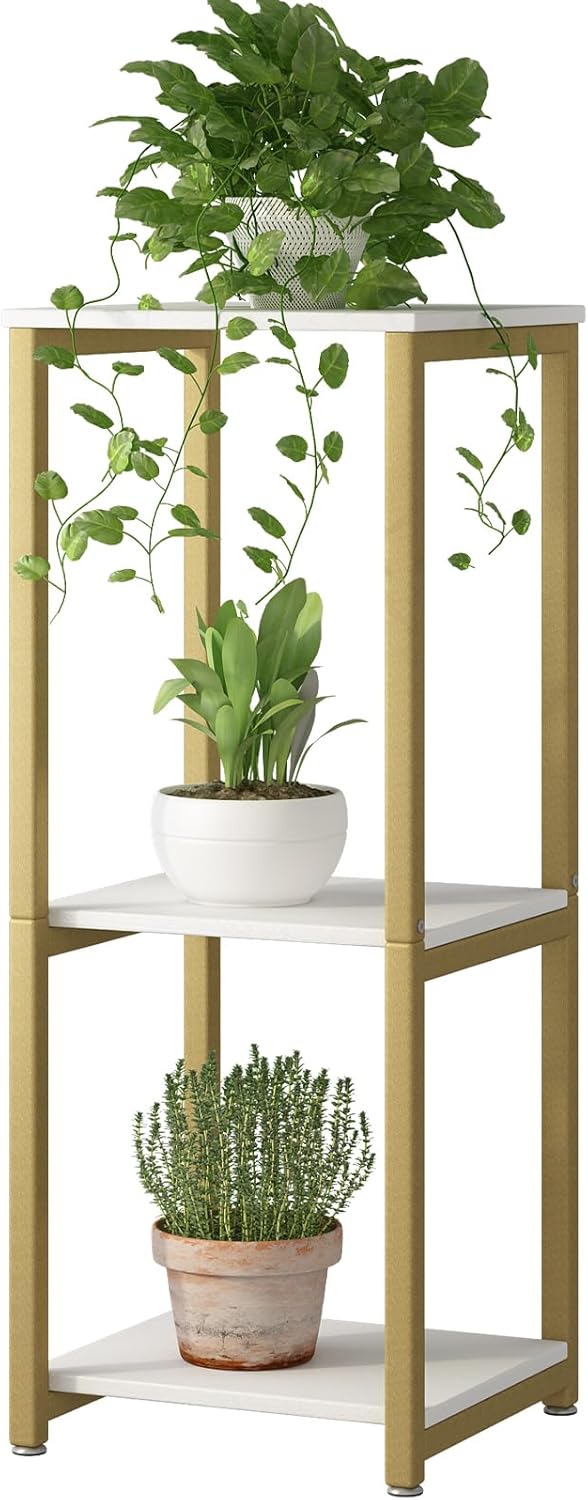 Modern 3 Tier Metal Plant Stand for Indoor and Outdoor Use