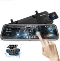 10ft Mirror Dash Cam Night Vision 1080P FHD Front and Rear - Clear