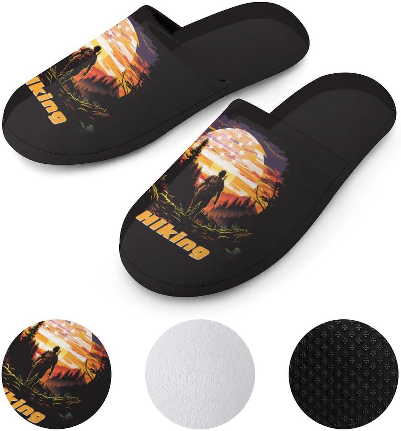 Warm American Flag Slippers - Cozy & Non-Slip!