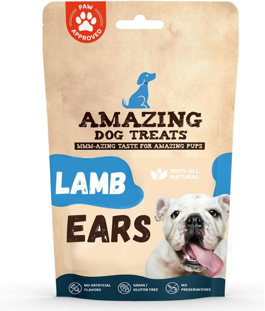 Amazing Dog Treats Lamb Ears - Natural Chews for Healthy Dogs