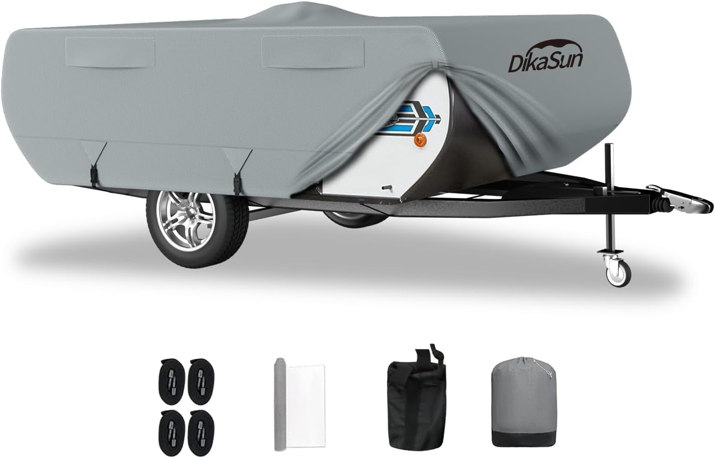 Durable Pop Up Camper Cover 8ft-10ft for All Weather Protection
