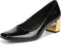 Naturalizer Karina Low Block Heel Square Toe Pump - All-Day Comfort