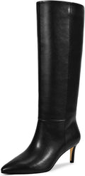 Knee High Boots for Women Kitten Heel Pointed Toe - Chic Comfort