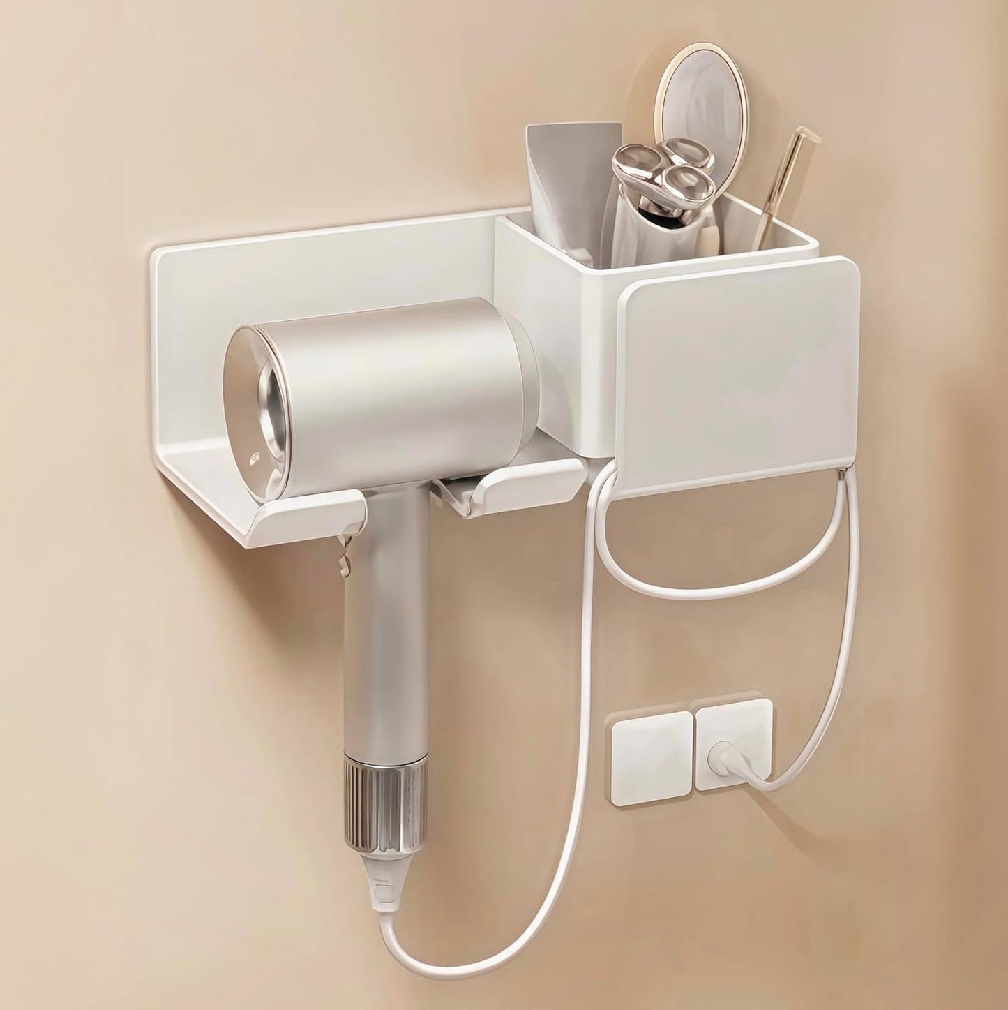Dyson Hair Dryer Wall Holder - Organize Styling Tools!