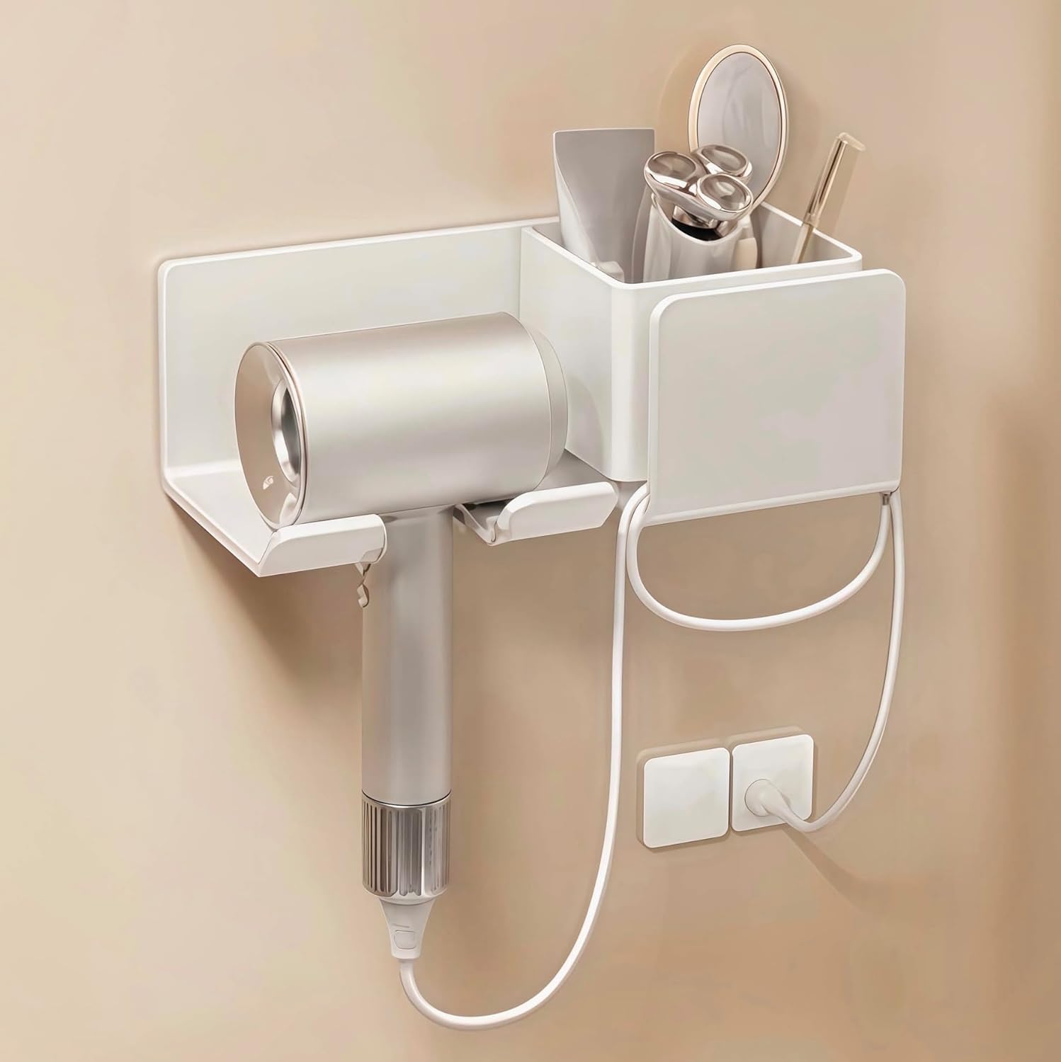 Dyson Hair Dryer Wall Holder - Organize Styling Tools!