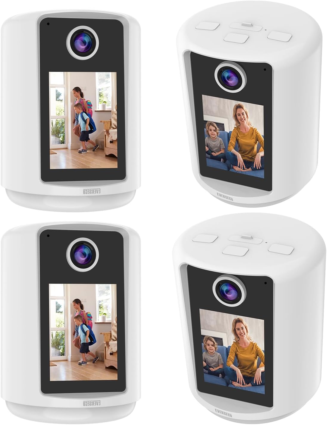 EVERSECU 2 Way Video Baby Camera with 2.4in HD Screen & Nightlight
