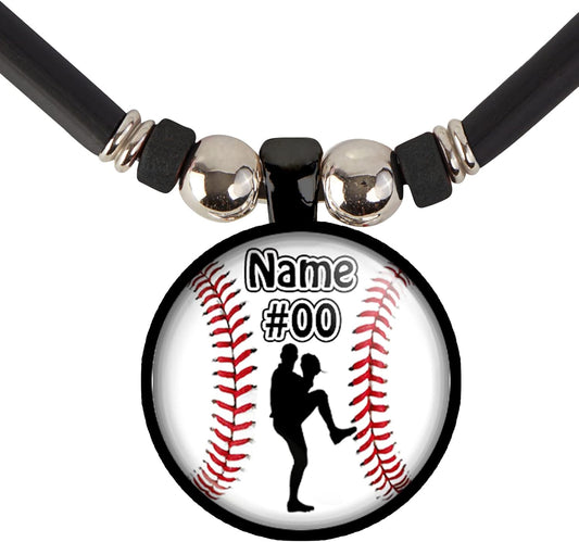 Personalized Baseball Necklace for Boys - Custom Name Jewelry