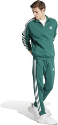 adidas Men's Essentials 3-Stripes Fleece Tapered Cuff Pants - Warm WE