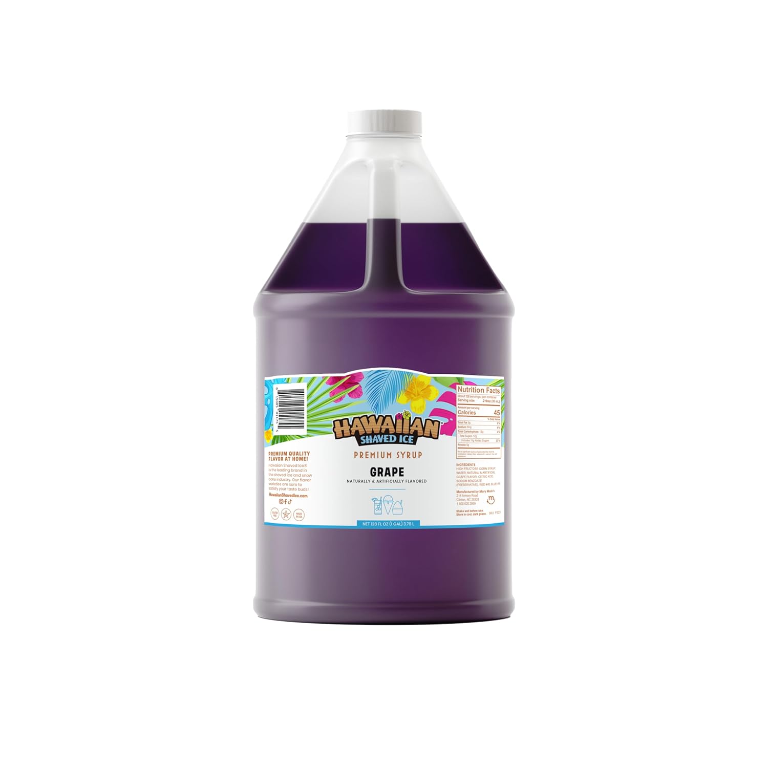 Hawaiian Shaved Ice Grape Syrup - Perfect for Snow Cones