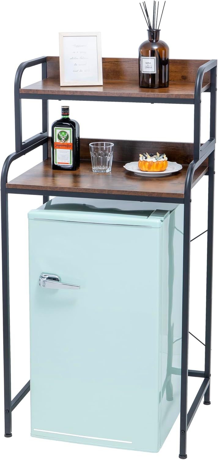 Space-Saving Mini Fridge & Microwave Stand by Zvyteay