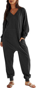 Jumpsuits for Women Long Sleeve Loose Fit Romper - Casual Lounge