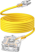 DEWENWILS 25FT Outdoor Heavy Duty Extension Cord - 6-Outlet