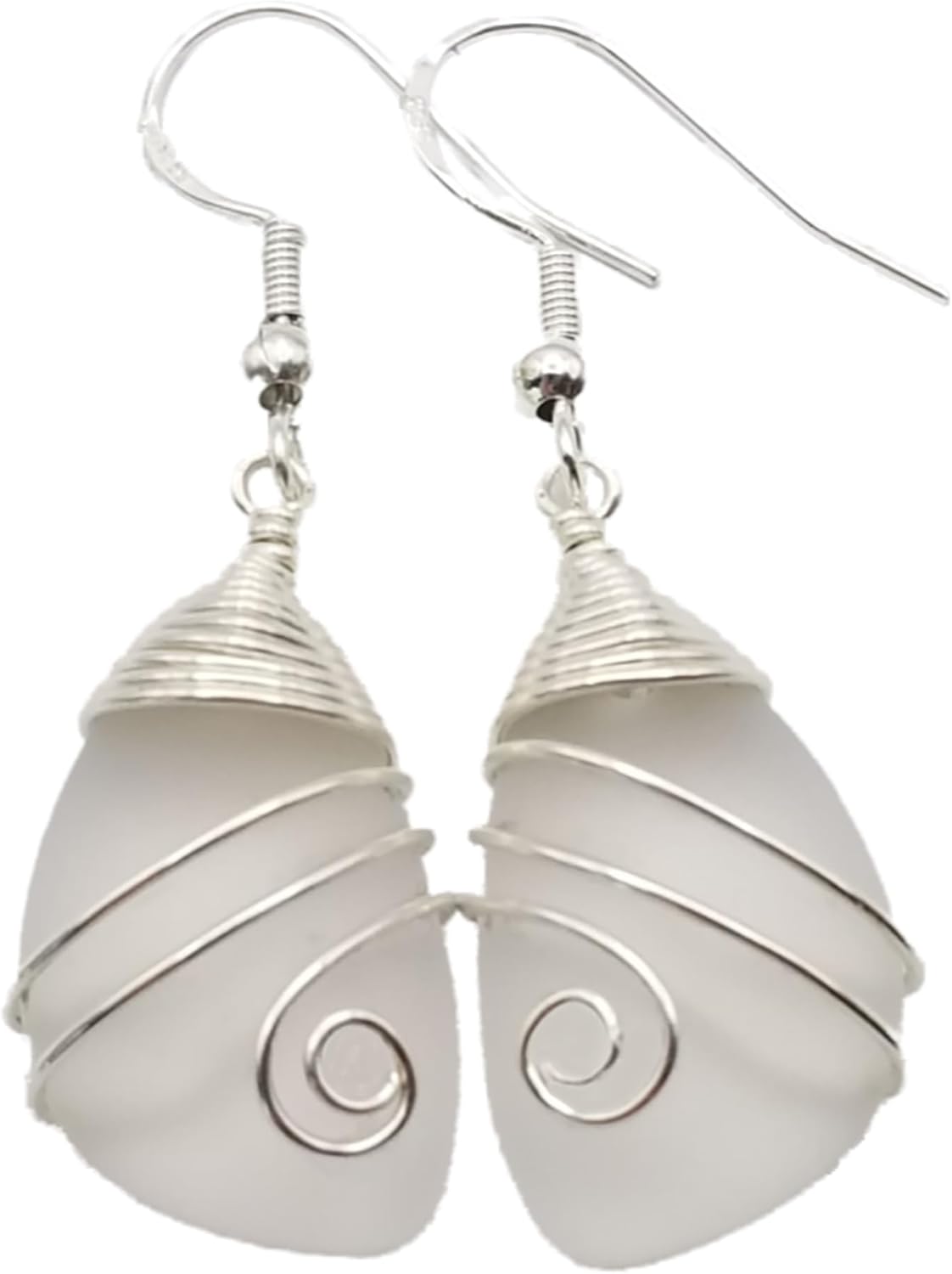 Yinahawaii Handmade Sea Glass Earrings - Unique Hawaiian Jewelry