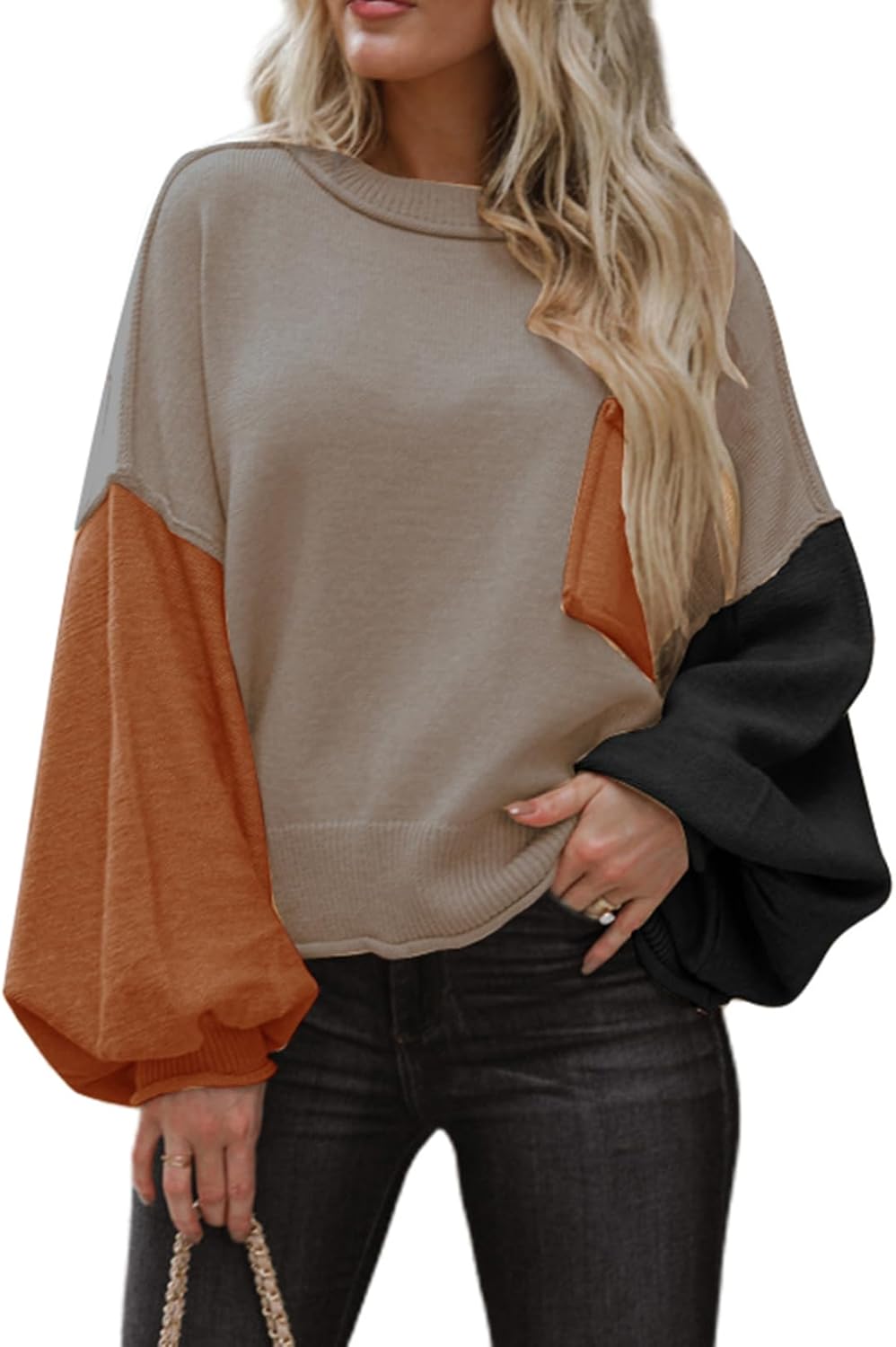 Dokotoo Women's Casual Pullover Sweater for Fall Winter Style
