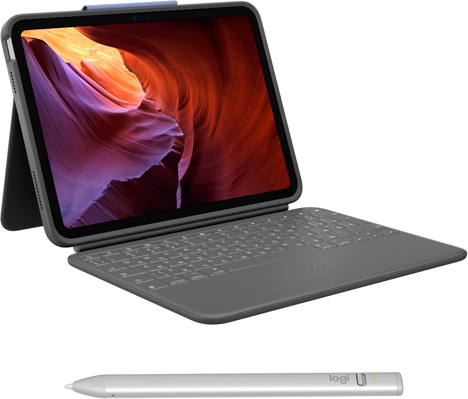 Logitech Rugged Folio Keyboard Case for iPad with Protection