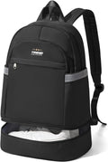 Small Gym Backpack For Women Men Black - Compact 20L Travel Bag