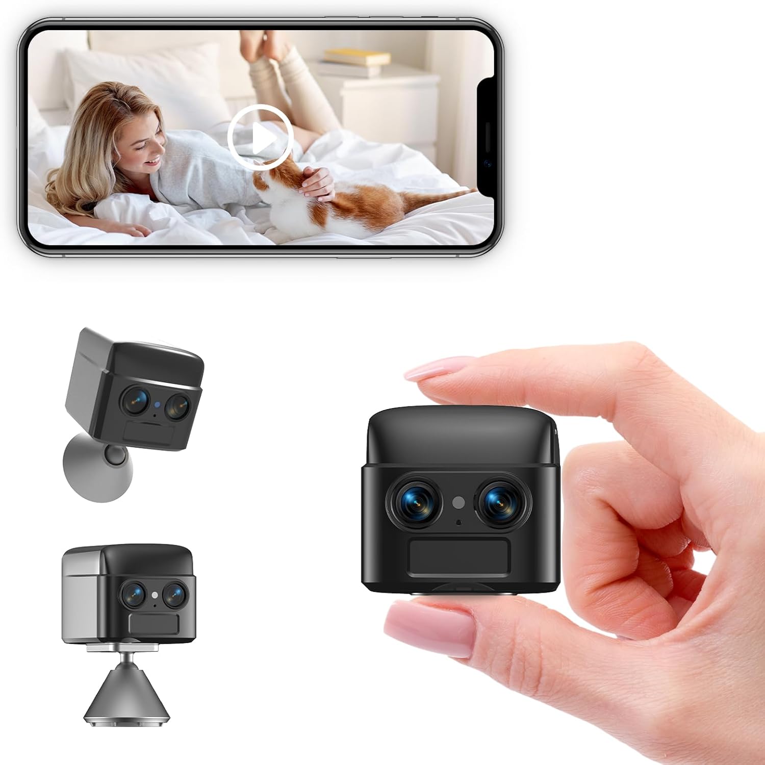 Joviren 4K Magnetic Wireless Cam: 180-Day Battery, AI Detection