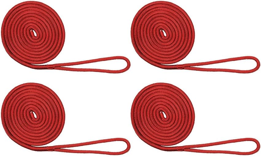 Extreme Max BoatTector Double Braid Nylon Dock Line 4-Pack