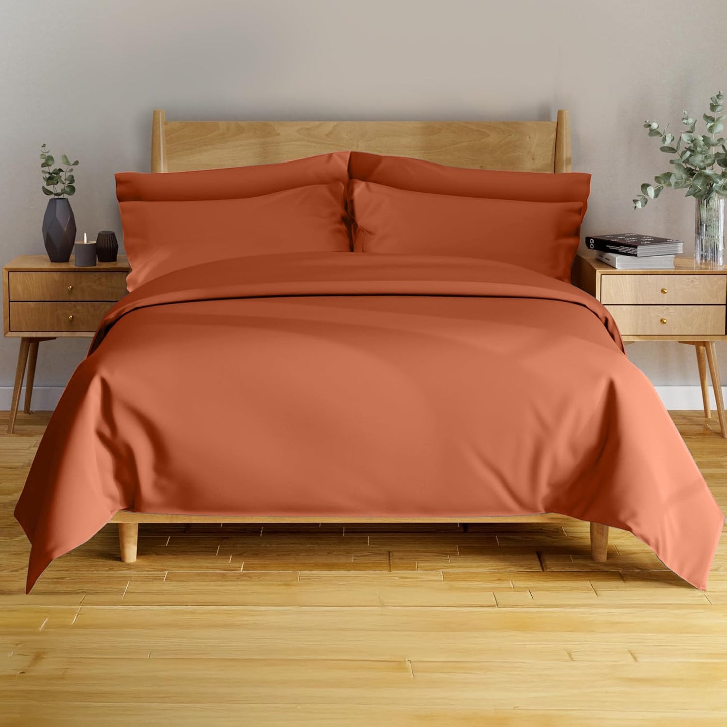 Bamboo Queen Sheet Set - 6 Pcs Cooling Sheets for Comfort