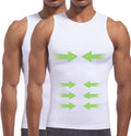 Lgtfy 4D Mens Compression Shirt Slimming Body Shaper Vest - Tummy is