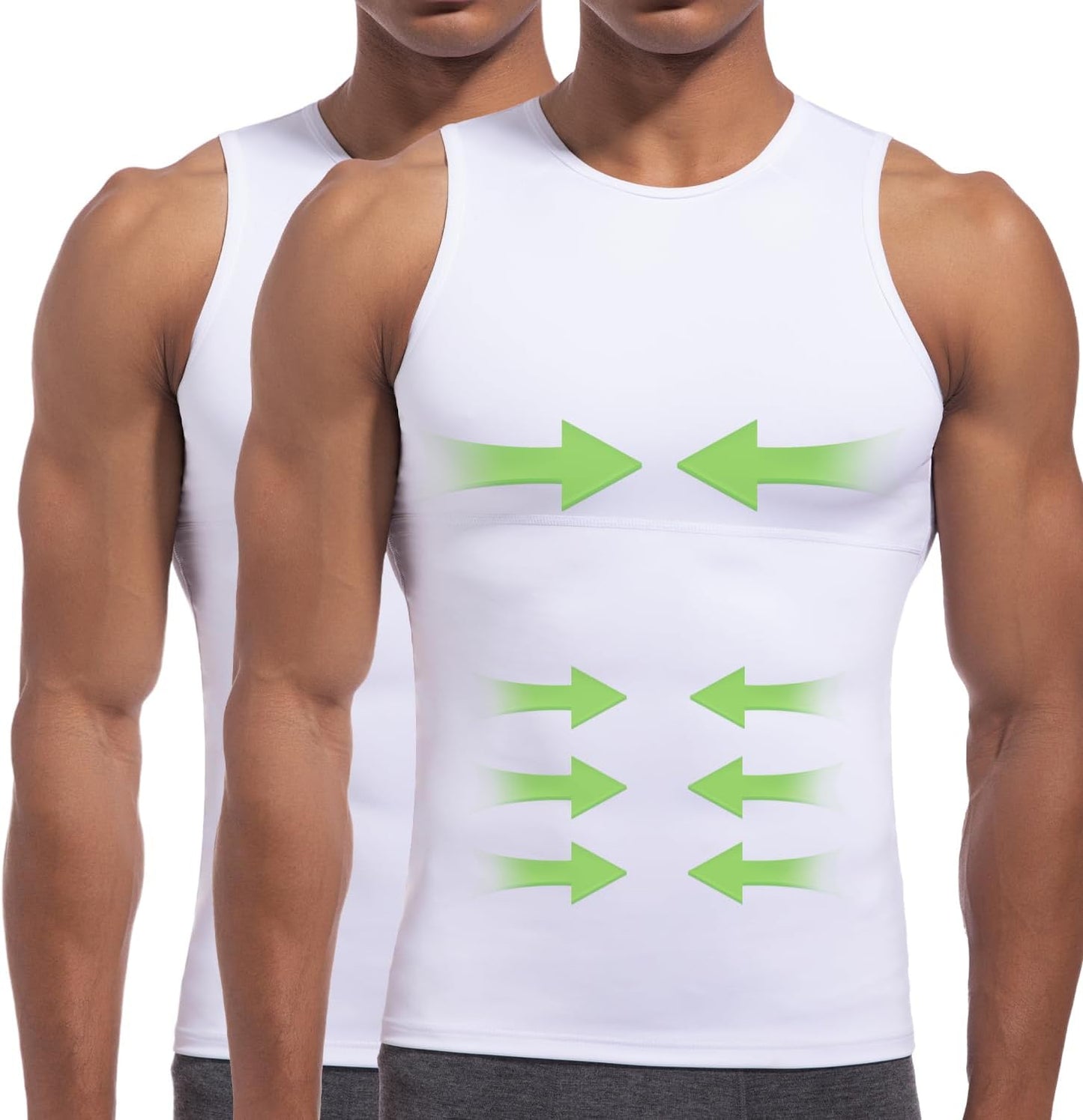 Lgtfy 4D Mens Compression Shirt for Gynecomastia Support